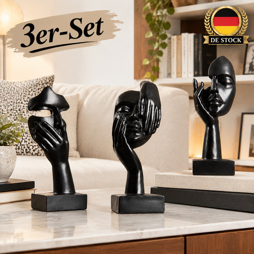 3er set figuren kunstharz - 3er,
