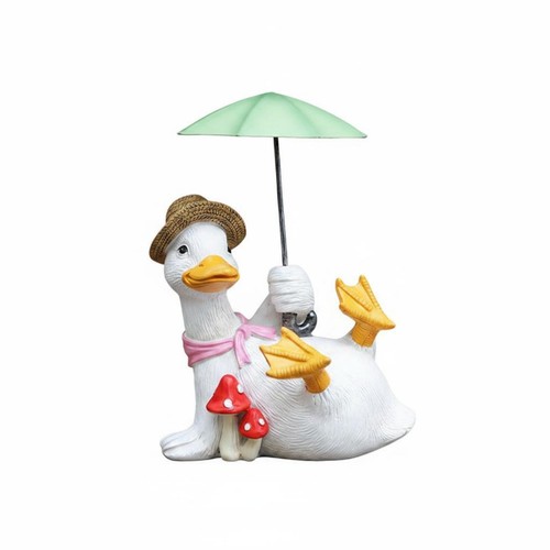 Stück ente mit - ente, regenschirm