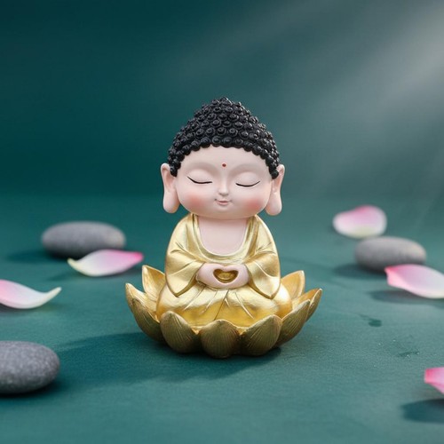Goldene buddha dekofigur - goldene, buddha-dekofigur