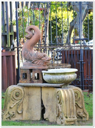 Wasserspeier fontäne brunnen - wasserspeier,