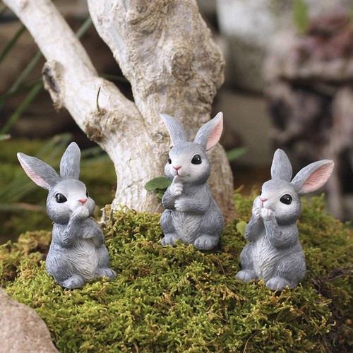 Stück harz hase figur - 3,