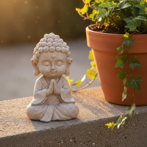 Meditierende buddha figur - meditierende, buddha-figur
