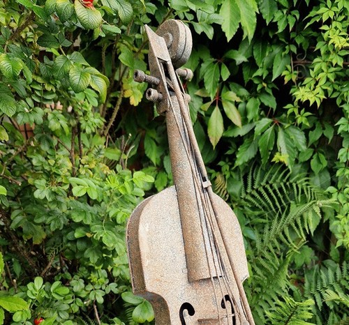 Deko violine geige metall - geige,