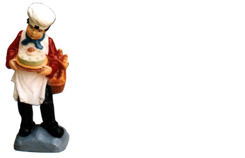 Design bäcker figur statue - design,