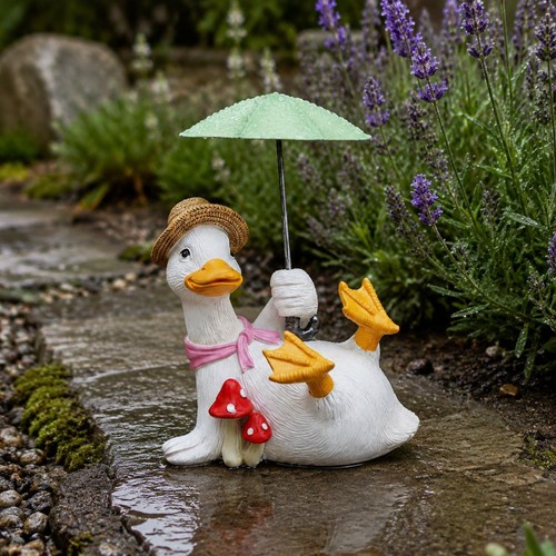 Stück ente mit - 18, regenschirm