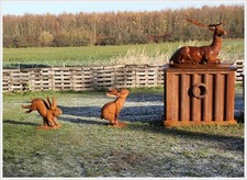 Neu Gusseisen Plastik XL Hase