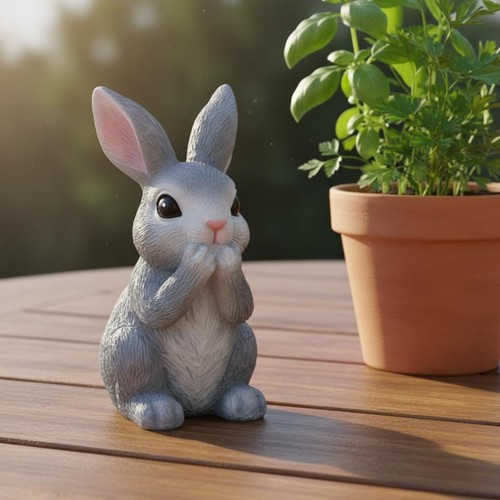 Stück harz hase figur - 3,