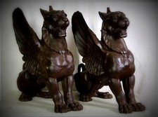 Geflügelter Löwe Gusseisen